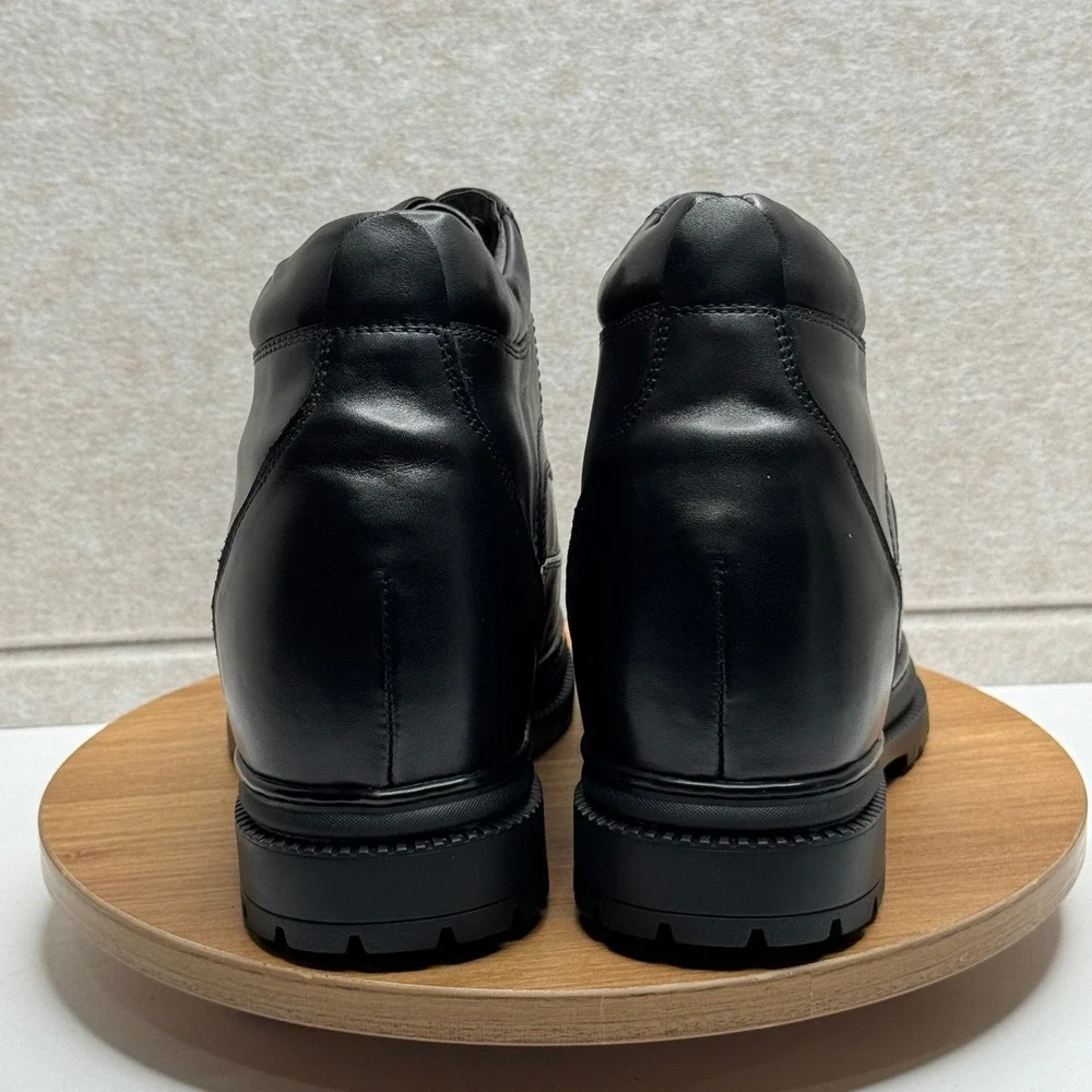 Calden 5.2 in Elevator Shoes Height Increasing Lace Up‎ Shoes boots Black US 7.5